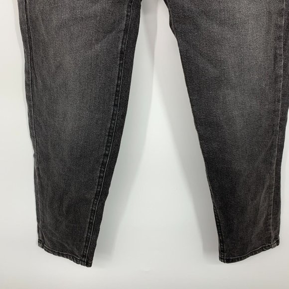 Wild Fable Mom Jeans Highest Rise Tapered Black Gray NWT - Picture 6 of 10